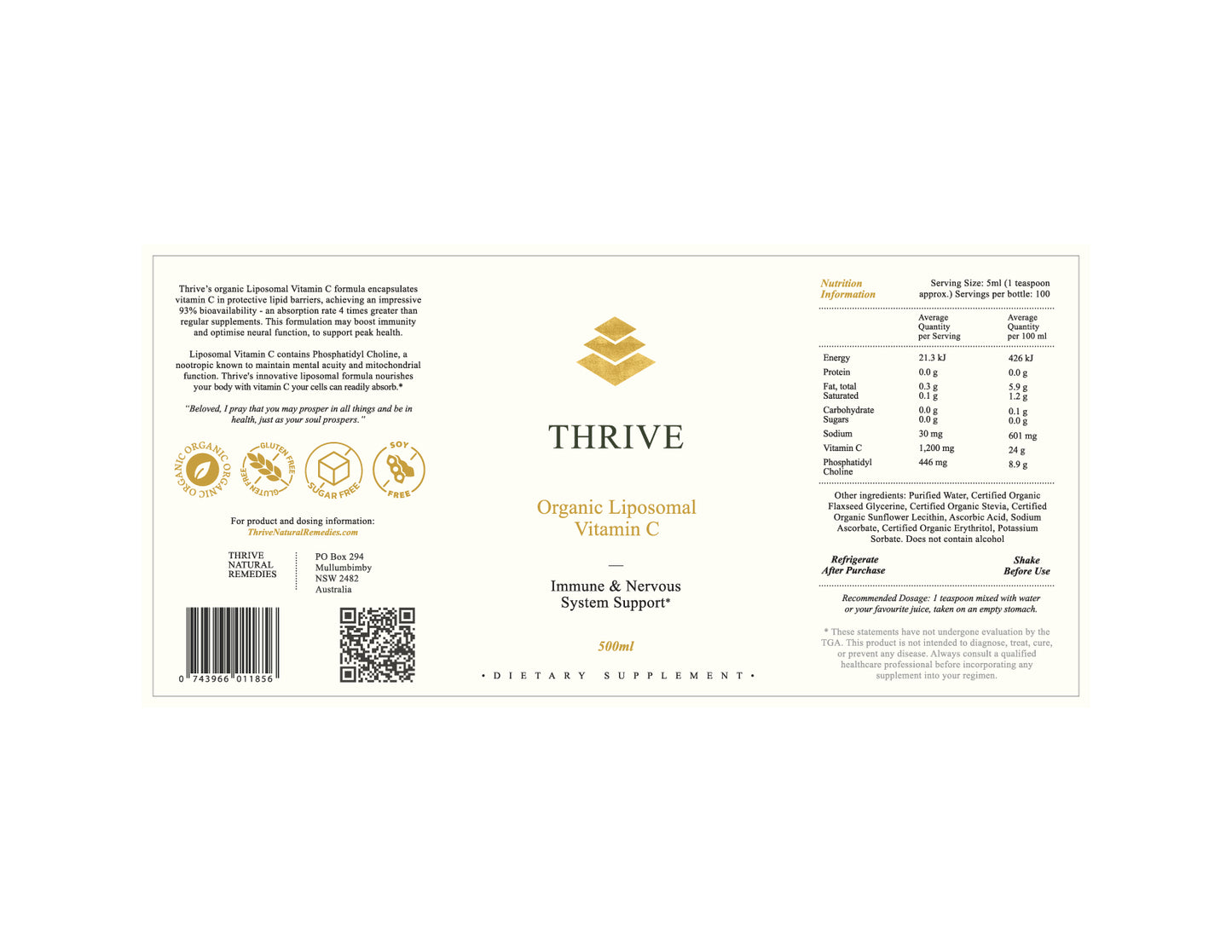 3 x 500ml Liposomal Vitamin C